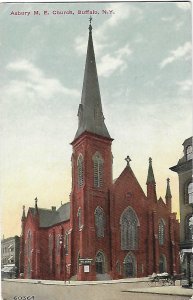 Asbury Methodist Episcopal Church in Buffalo New York Horse & Buggy