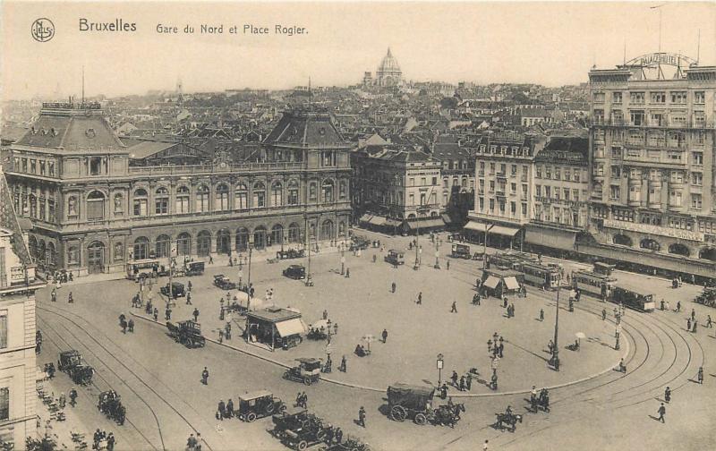 Bruxelles ( Brussels ) Belgium - Place Rogier Train Station