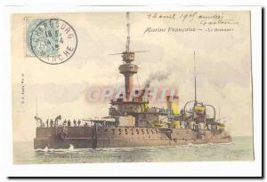  French Marien Vintage Postcard Brennus (armor boat ship)