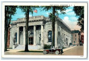 c1920 Post Office Exterior Building Johnstown New York Vintage Antique Postcard