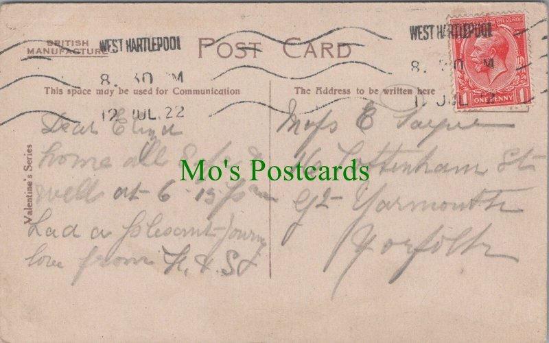 Genealogy Postcard - Payne, 16 Tottenham Street, Great Yarmouth, Norfolk GL1389