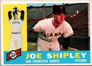 1960 Topps Baseball Card Joe Shipley San Francisco Giants sk10527