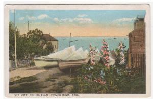 Fishing Boats Provincetown Cape Cod Massachusetts postcard