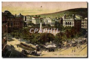 Algeria Oran Old Postcard Place d & # 39armes