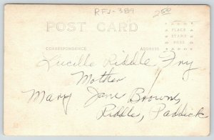 RPPC 2 Vignette PortraitsLucille Riddle FryAunt CalluMary Brown? Paddick1914