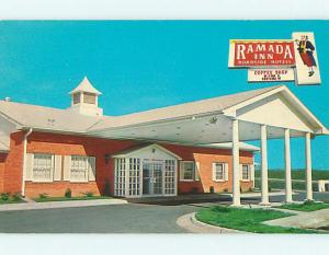 Unused 1950's RAMADA INN MOTEL & COFFEE SHOP RESTAURANT Junction City KS u2688