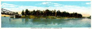 Wisconsin Manitowish Koerner's Spider Lake Resort Double Card Curteich
