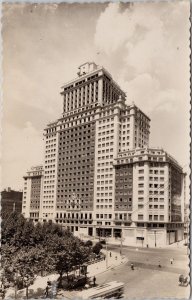 Madrid Spain Espana Building Espafia Unused Dominguez RPPC Postcard H45