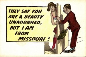 Romantic Couple Man Knocking on Door They Say You Are A Beauty Unadorned But ...