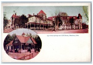 c1960s Soda Springs And Cliff House View Embossed Manitou California CA Postcard