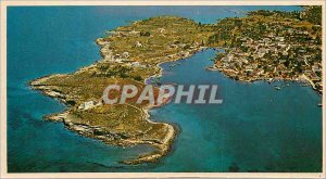 Postcard Modern Spetses partial view plane