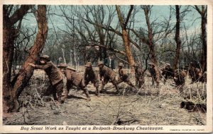 Postcard Boy Scout Work as Taught at a Redpath-Brockway Chautauqua