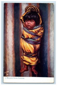 1919 A Walapai Indian Papoose Native Arizonians Oilette Tuck Art Postcard