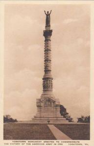 Virginia Yorktown Monument Erected To Commemorate The Victory Of the American...