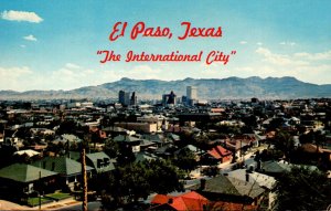 Texas El Paso View From Scenic Drive 1971