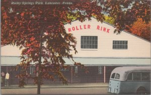 Postcar Rocky Springs Park Lancaster PA Roller Rink