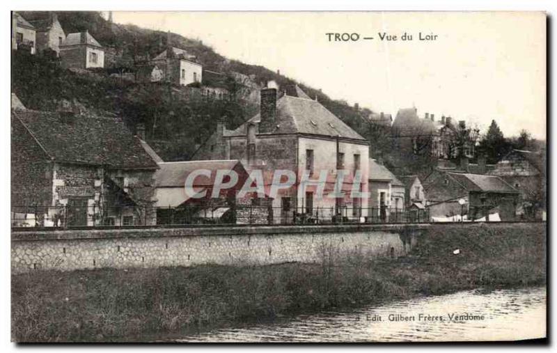 Postcard Old Troo View Du Loir