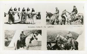 Indian Girls in Camp  **RPPC**  4 Views