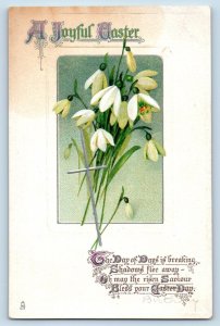 Cambridge Minnesota MN Postcard Easter Flowers Cross Embossed Tuck c1910's