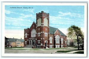c1930's Lutheran Church Cicero Illinois IL Vintage Unposted Postcard
