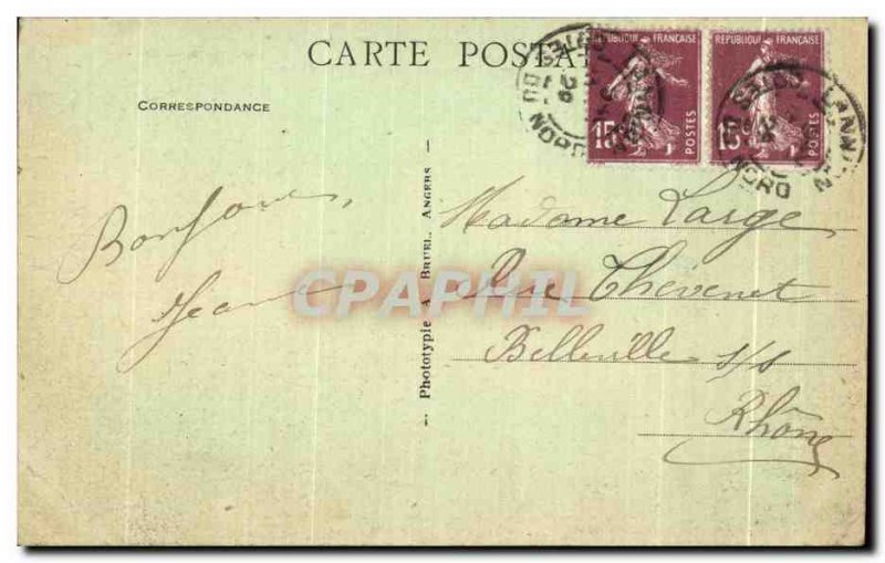 Postcard Old Ploumanach Castle Costaeres