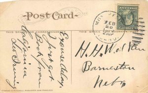 ANACONDA MT Montana MAIN STREET SCENELooking North DEER LODGE CO 1910 Postcard