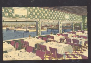 SAN DIEGO CALIFORNIA FISHERMAN'S WHARF CAF� RESTAURANT INTERIOR POSTCARD