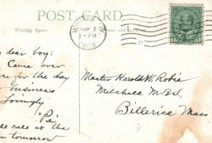 New Windsor Hotel Building Montreal Canada Structure Antique Postcard 1908