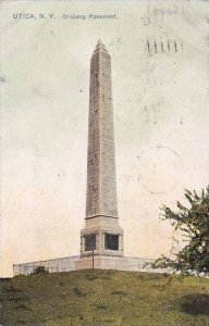 New York Utica Oriskany Monument 1908