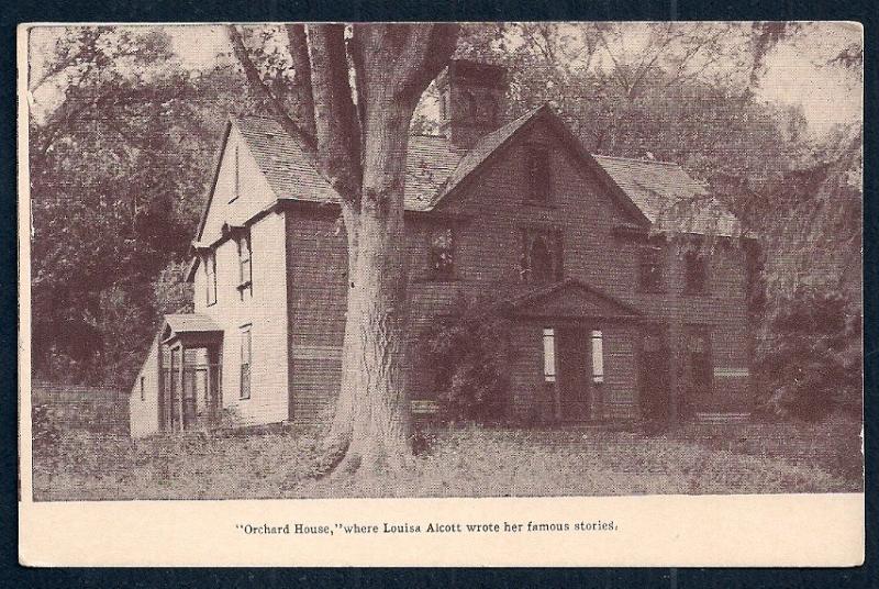 Orchard House Louisa May Alcott Concord MA unused c1910's