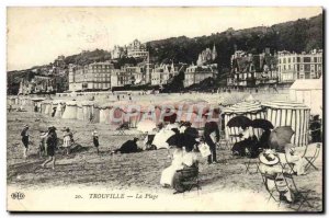 Old Postcard Trouville Beach