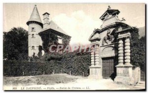 Old Postcard The Dauphine Vizille Entree du Chateau