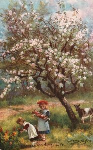 Tuck Postcard Spring Blossoms 9550 S/A Harry Payne Children Under The Apple Tree