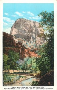 United States Great White Throne Zion National Park Utah