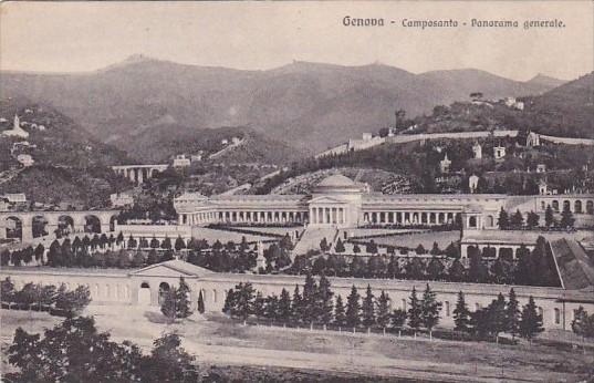 Italy Genova Camposanto Panorama generale