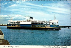 Prince Edward Island, Canada  MV HOLIDAY ISLAND Auto Ferry Boat  4X6 Postcard