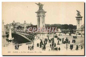 Old Postcard Paris Pont Alexandre III