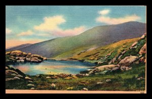 1940s Mt. Washington White Mountains New Hampshire Lake Linen Postcard 248 