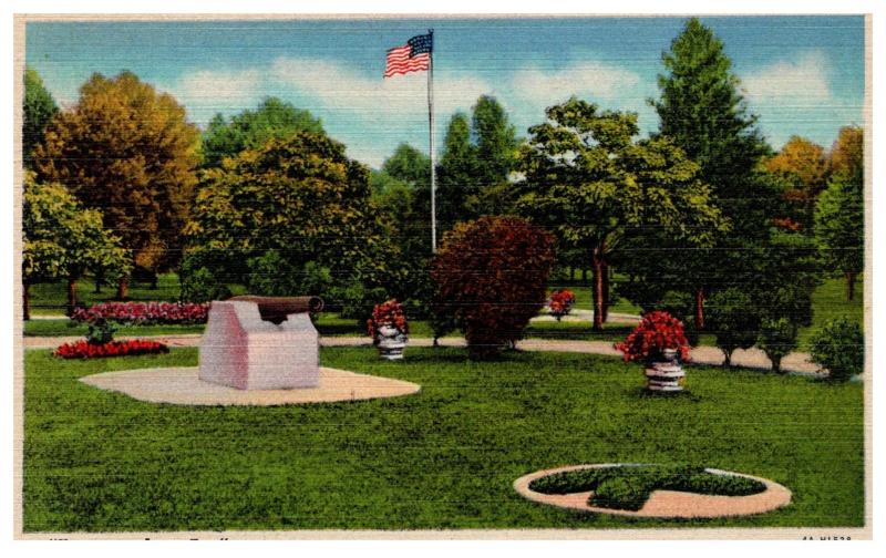 West Virginia , Parkersburg , Fort Boreman Civil War Cannon , City Park