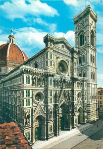 Postcard Italy Florence Cathedral - Front and Campanile