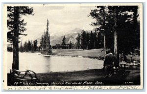 1941 14TH Tee and Fairway Jasper National Park Alberta Canada Postcard