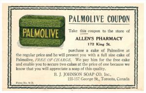 16465  Palmolive Soap   Coupon B.J.Johnson Soap Co.