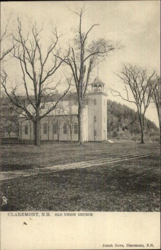 Claremont NH Old Union Church TUCK 1045 c1905 Postcard