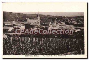 Postcard Old Fleurie Vue Generale