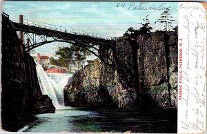 Postcard BRIDGE SCENE Paterson New Jersey NJ AO0557