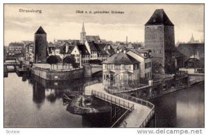 Strassburg, Blick v. d. gedeckten Brucken, Alsace, France, 10-20s