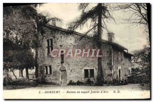 Postcard Old House Domremy Or Was born Jeanne D & # 39Arc