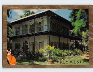 Postcard Hemingway House Whitehead Street Key West Florida USA