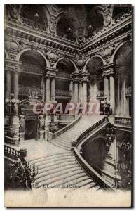 Paris Old Postcard Staircase of & # 39opera