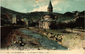 CPA La Bourboule La Dordogne et l'Eglise FRANCE (1288553)